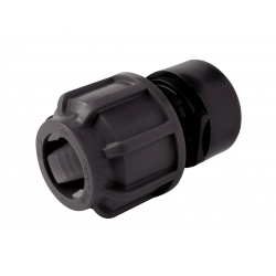 Adapter PE GW 40 x 1" z pierścieniem metalowym